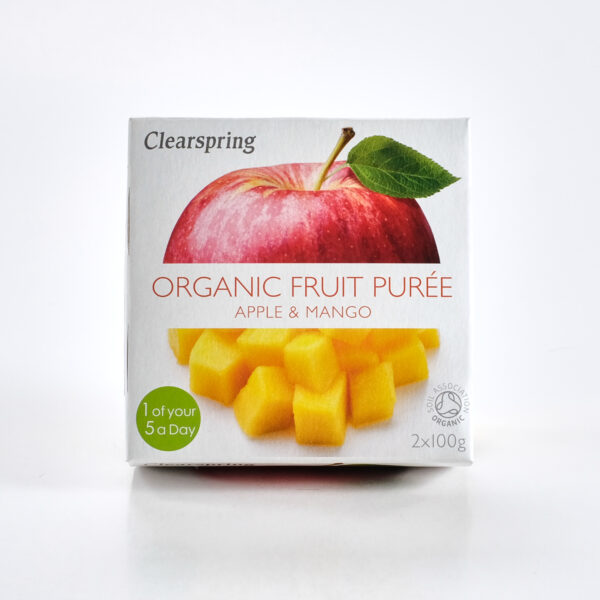 Õuna-mango puuviljapüree 2x100g Clearspring